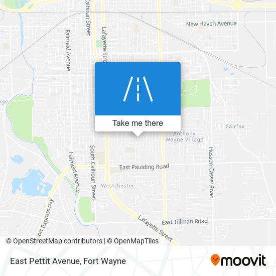 East Pettit Avenue map
