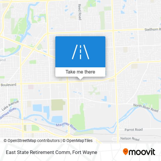 East State Retirement Comm map
