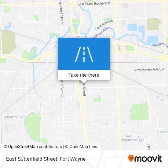 East Suttenfield Street map