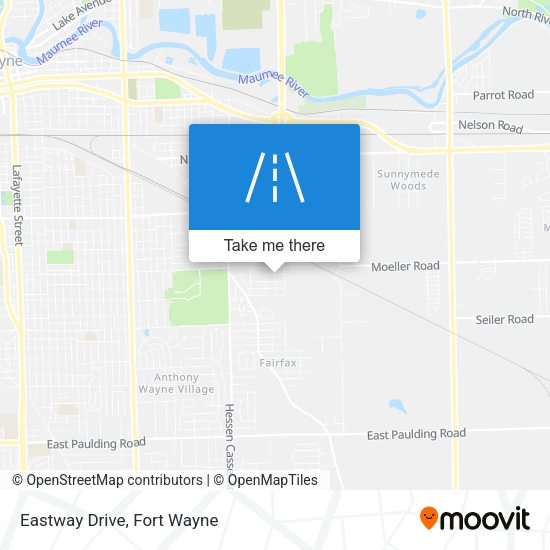 Eastway Drive map