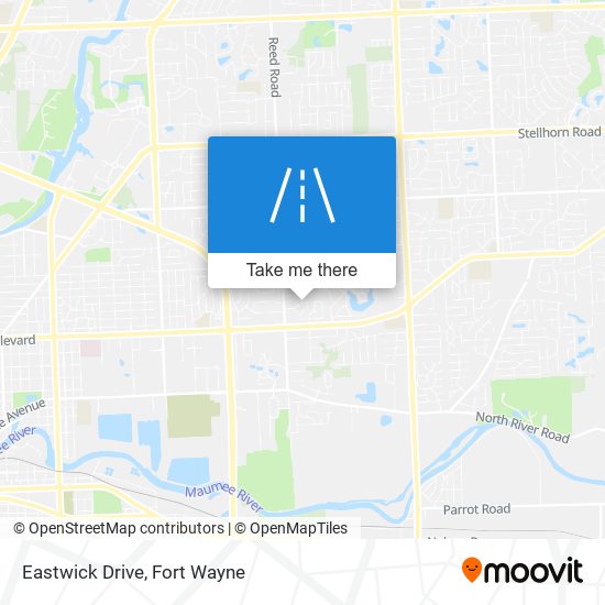 Eastwick Drive map
