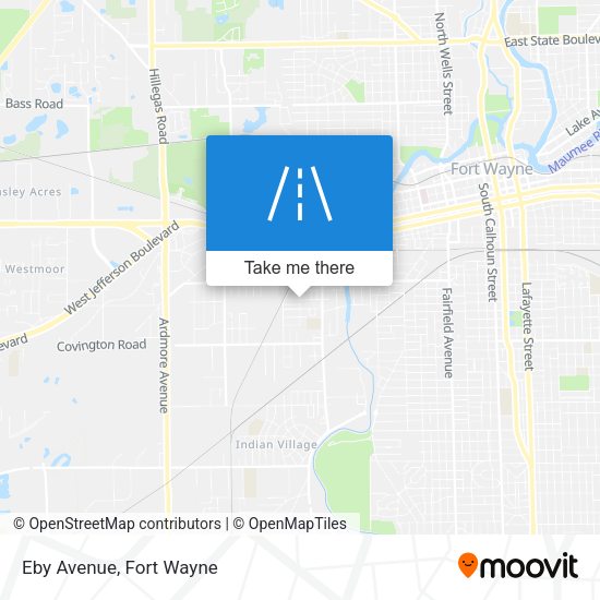 Eby Avenue map