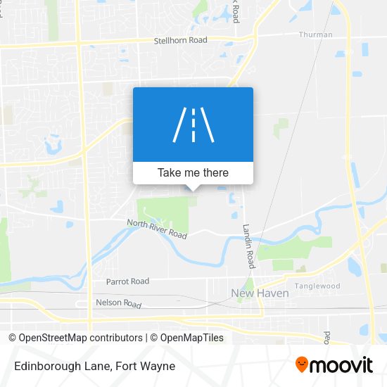 Mapa de Edinborough Lane