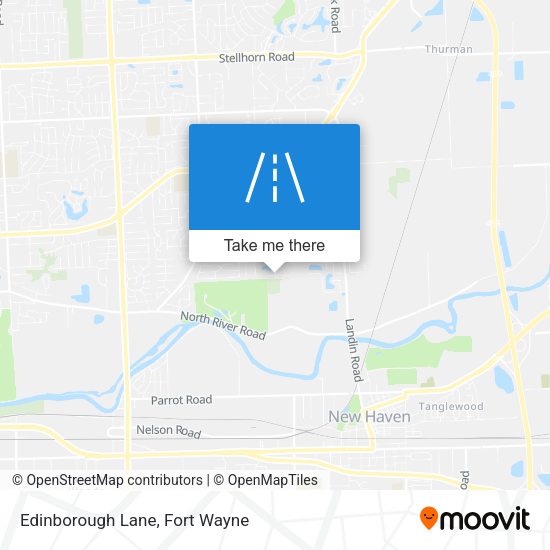 Edinborough Lane map