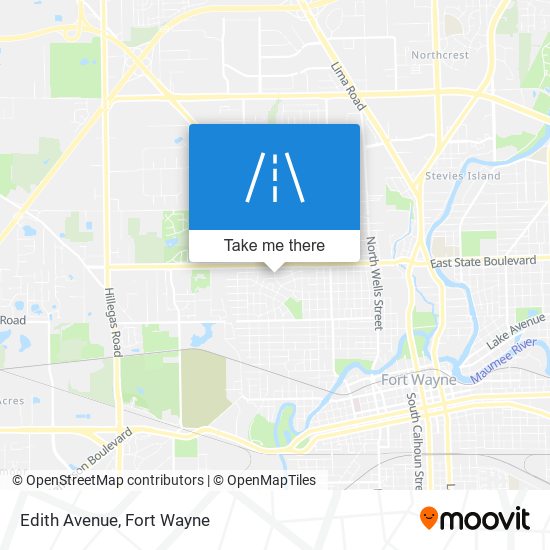 Edith Avenue map