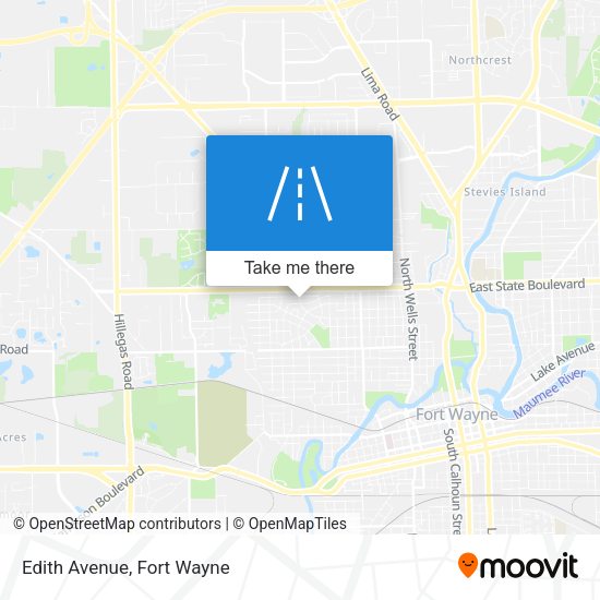 Edith Avenue map