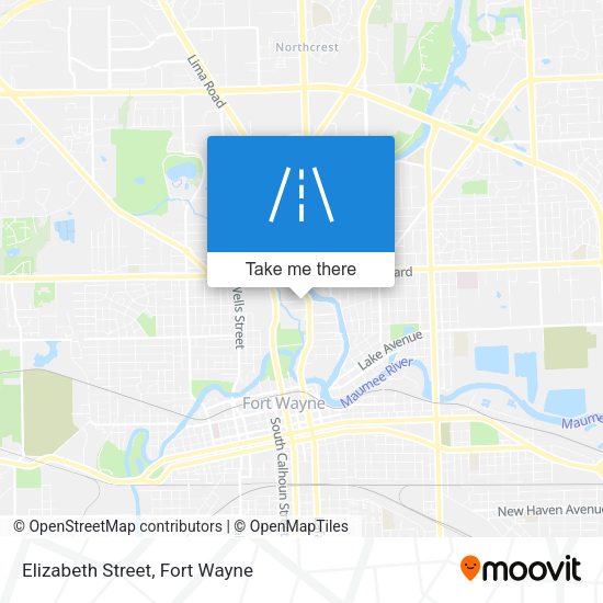 Mapa de Elizabeth Street