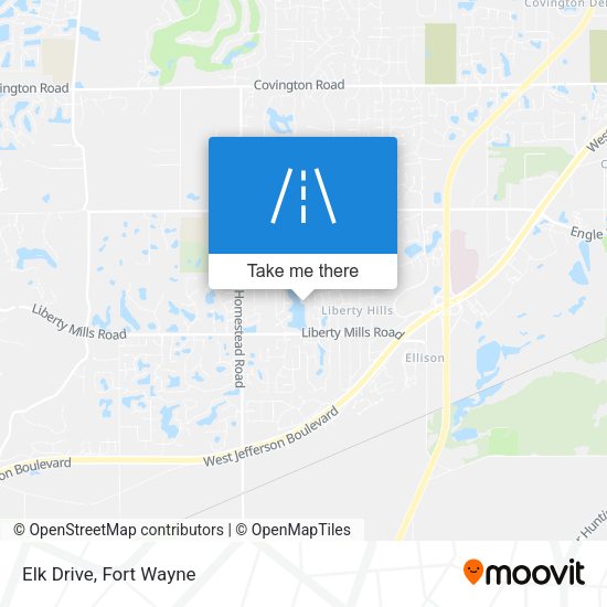 Elk Drive map