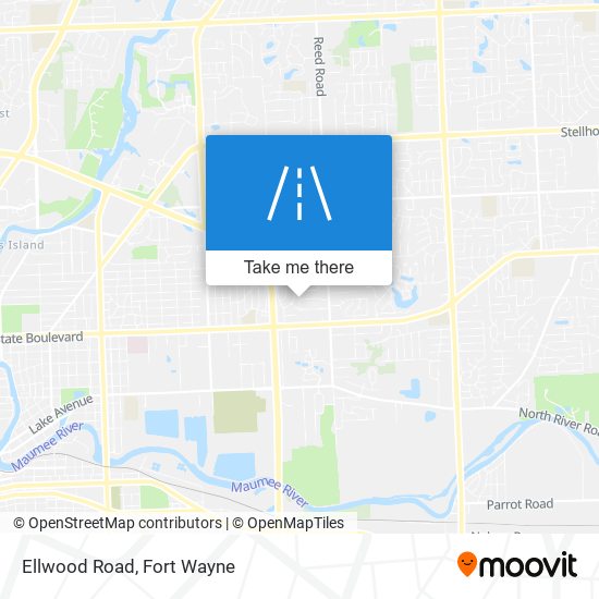 Ellwood Road map