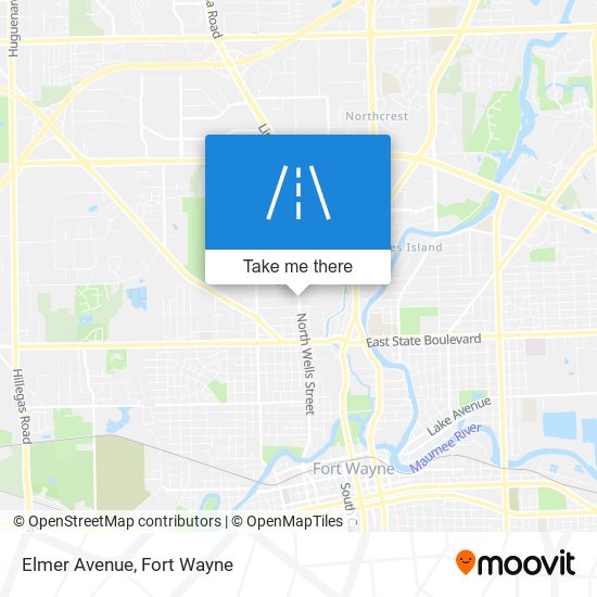 Elmer Avenue map