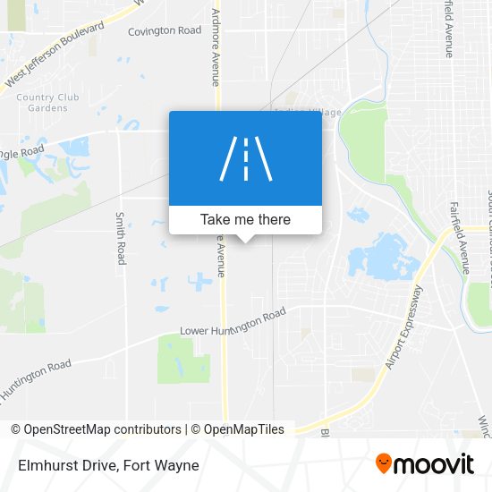 Mapa de Elmhurst Drive