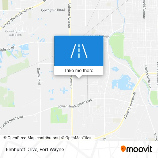 Mapa de Elmhurst Drive