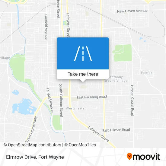 Elmrow Drive map