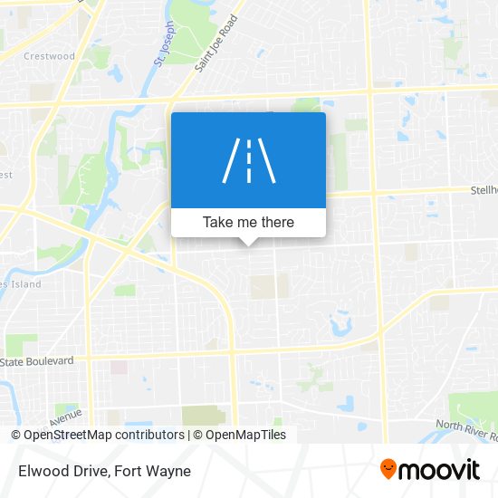 Elwood Drive map