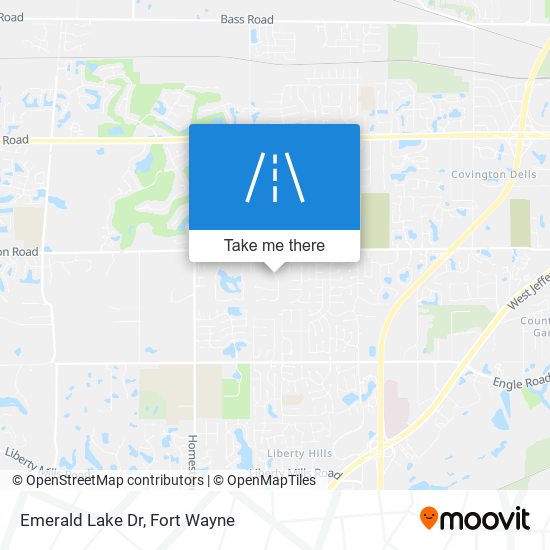 Emerald Lake Dr map