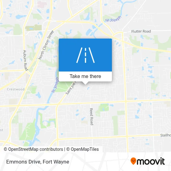 Emmons Drive map