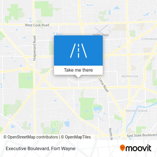 Mapa de Executive Boulevard