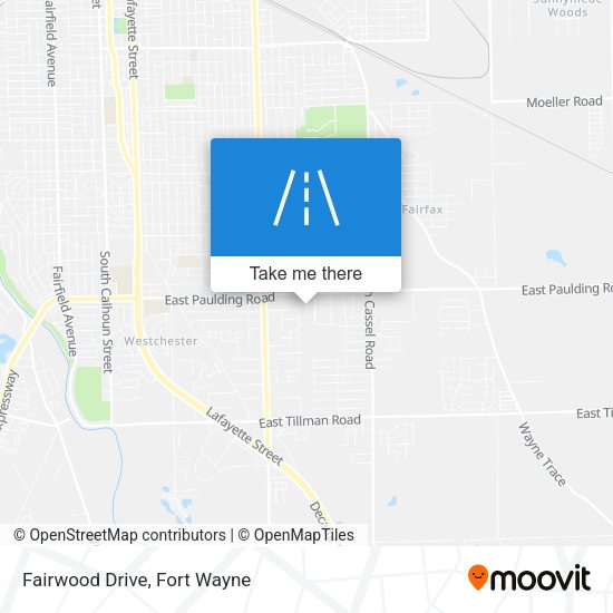 Fairwood Drive map