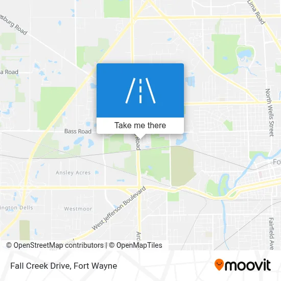 Fall Creek Drive map