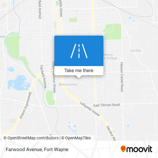Farwood Avenue map
