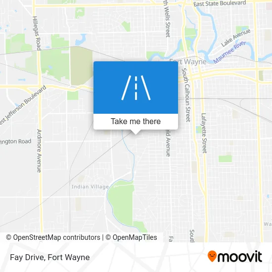 Fay Drive map