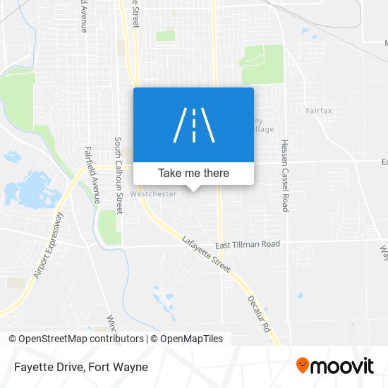 Fayette Drive map