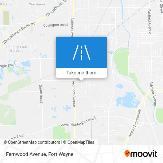 Fernwood Avenue map