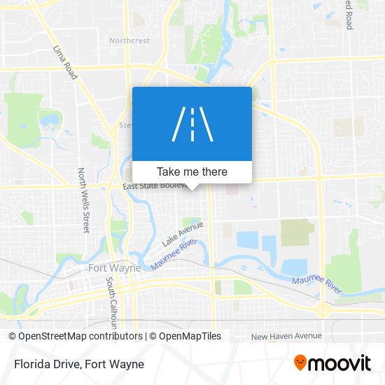 Florida Drive map
