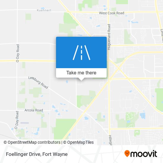 Foellinger Drive map