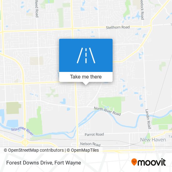 Forest Downs Drive map