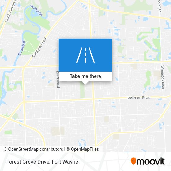 Forest Grove Drive map