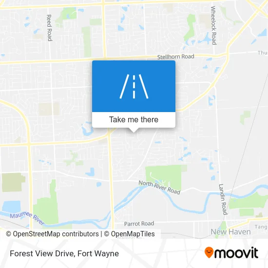 Forest View Drive map