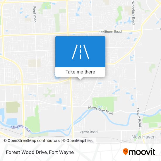 Forest Wood Drive map