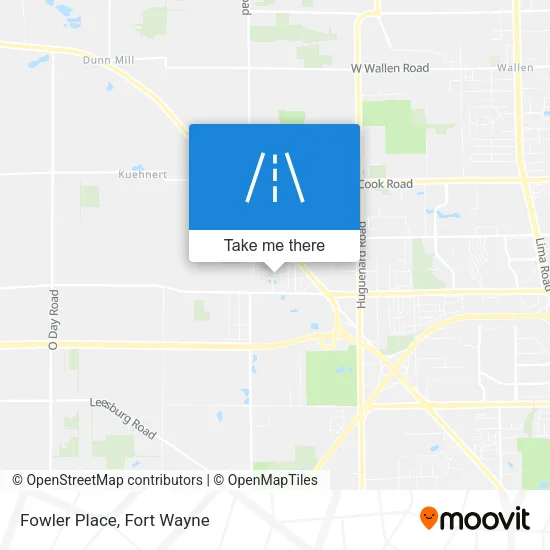 Fowler Place map