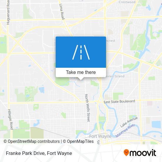 Franke Park Drive map