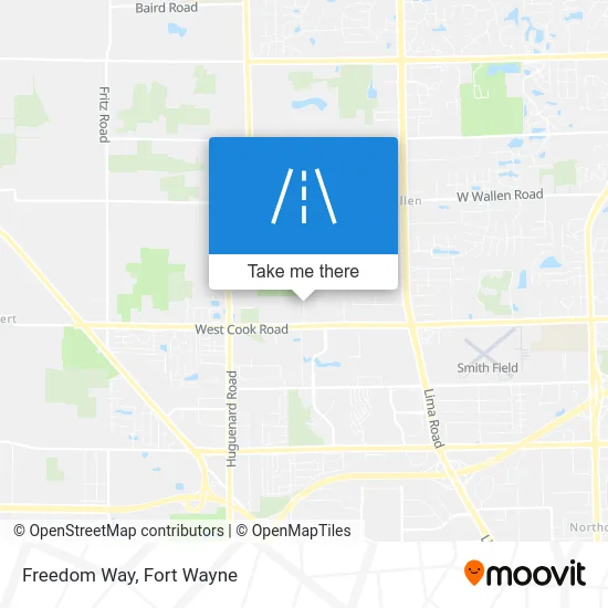 Freedom Way map
