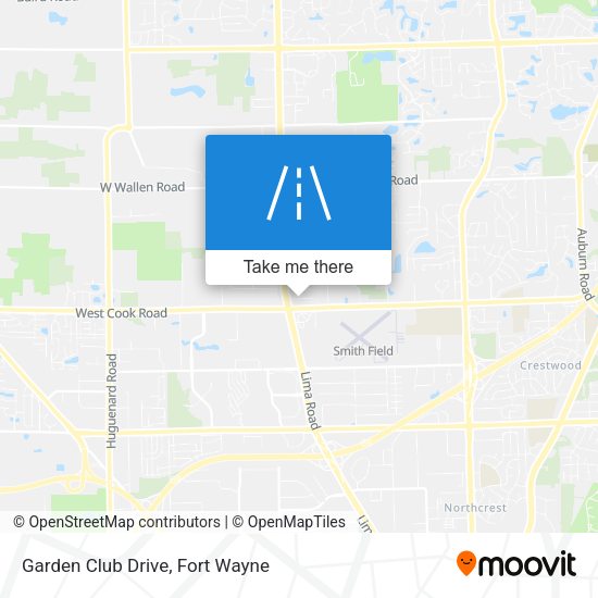 Garden Club Drive map