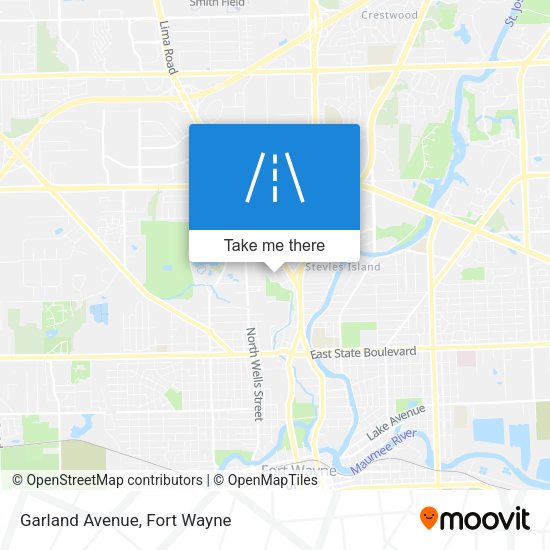 Mapa de Garland Avenue