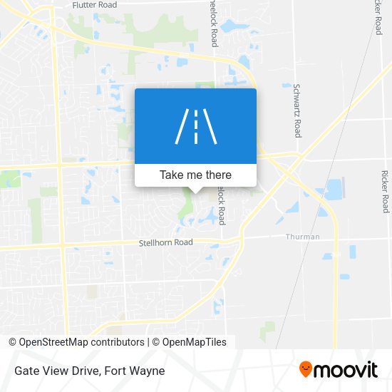 Gate View Drive map