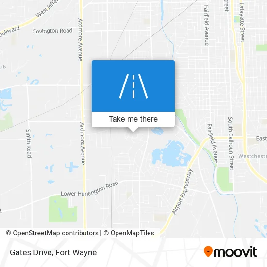 Gates Drive map