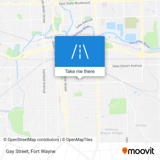 Gay Street map