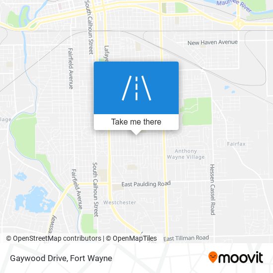 Gaywood Drive map