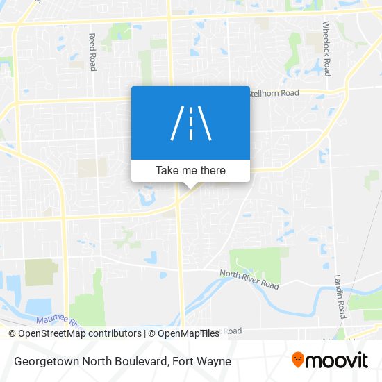 Georgetown North Boulevard map