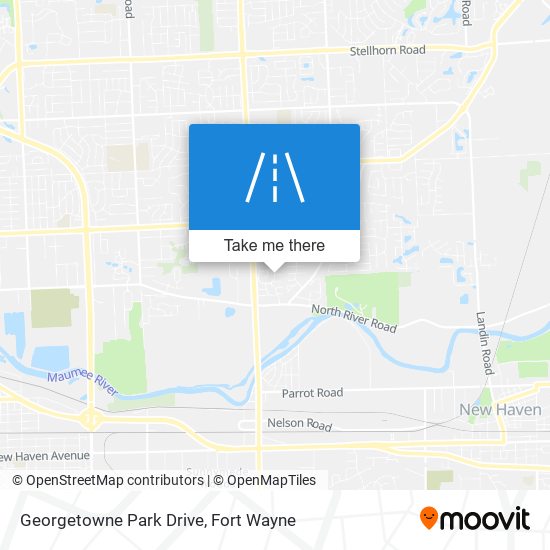 Georgetowne Park Drive map