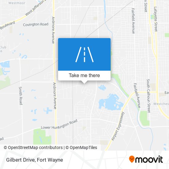 Gilbert Drive map