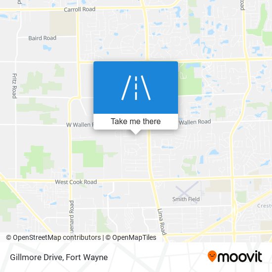 Gillmore Drive map