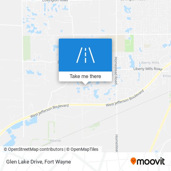 Glen Lake Drive map