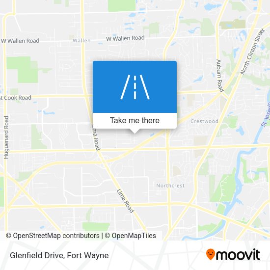 Mapa de Glenfield Drive