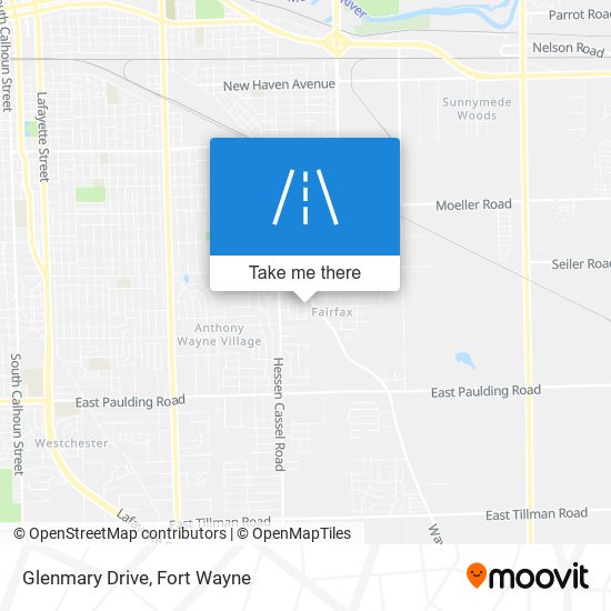 Glenmary Drive map