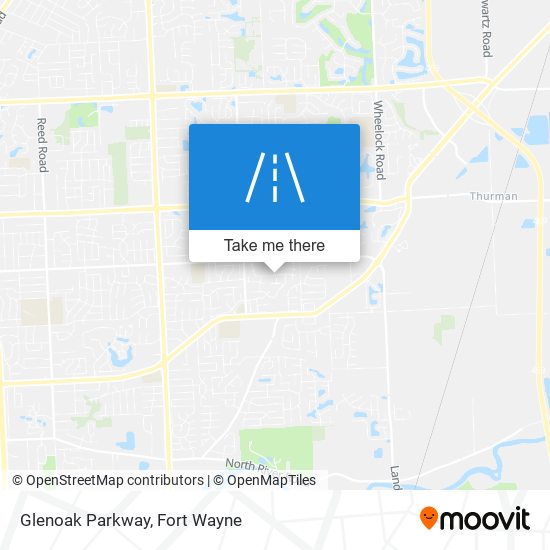 Glenoak Parkway map